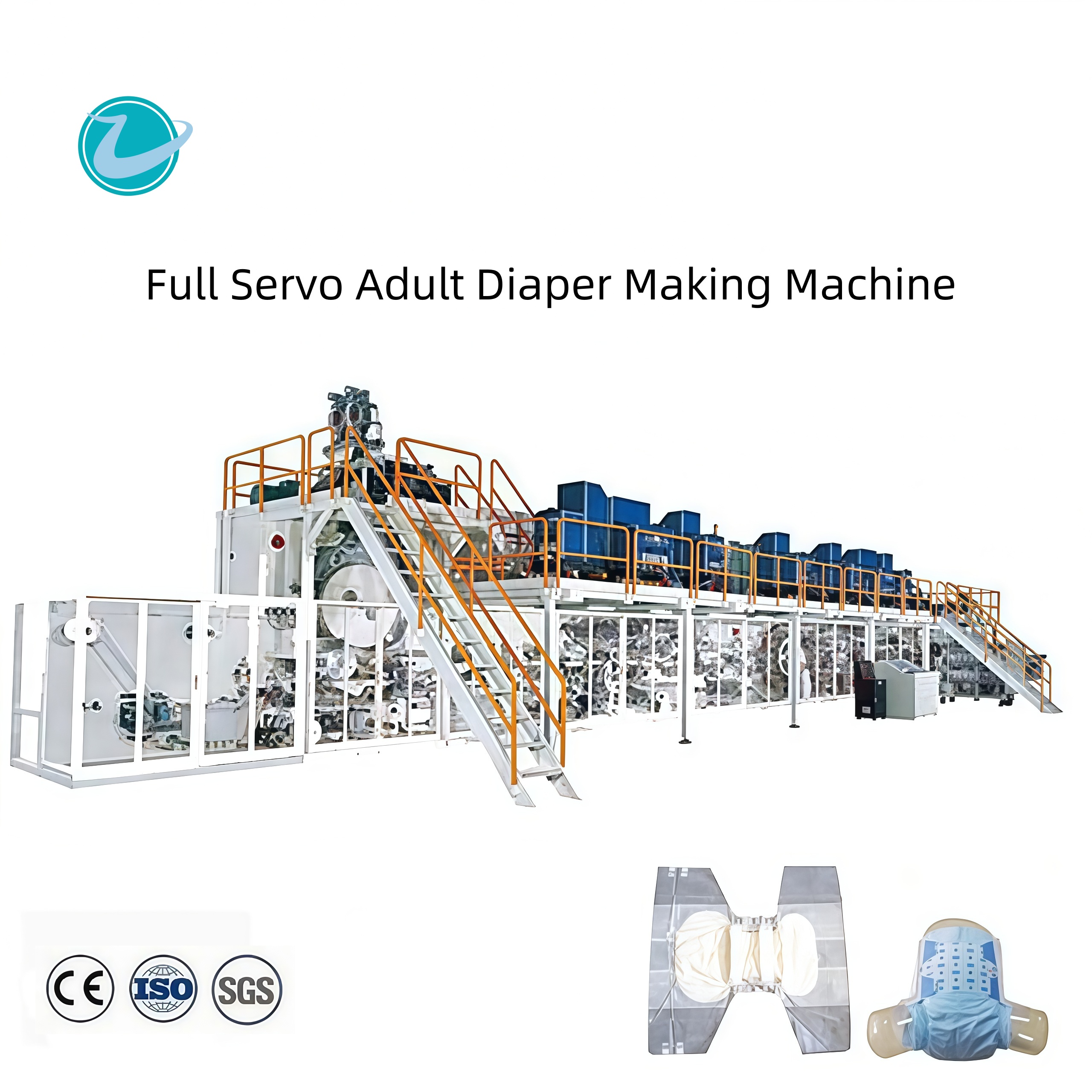 LINKWORLD - FULL SERVO ADULT DIAPER PRODUCTION LINE CUSTOMIZED